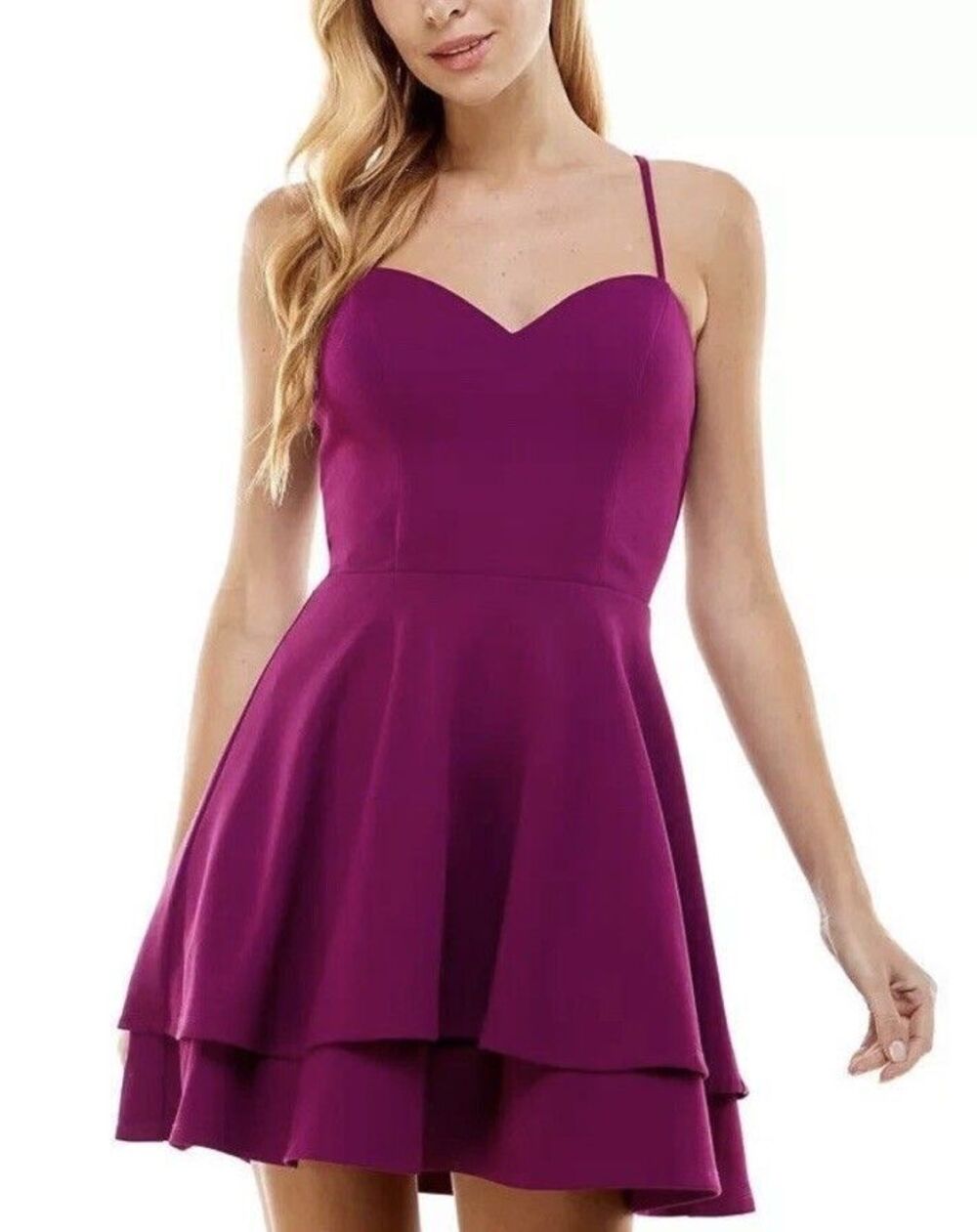 City StudiosJuniors' Sweetheart-Neckline Fit & Flare Dress Size 5/6 $59